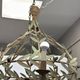 Globe lamp, olive leaves, in the style of Maison Baguès, Mid-century, 1970s – France