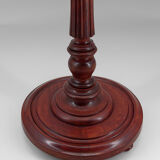 Lampadaire Art Deco en bois sculpté et opaline, France, circa 1925