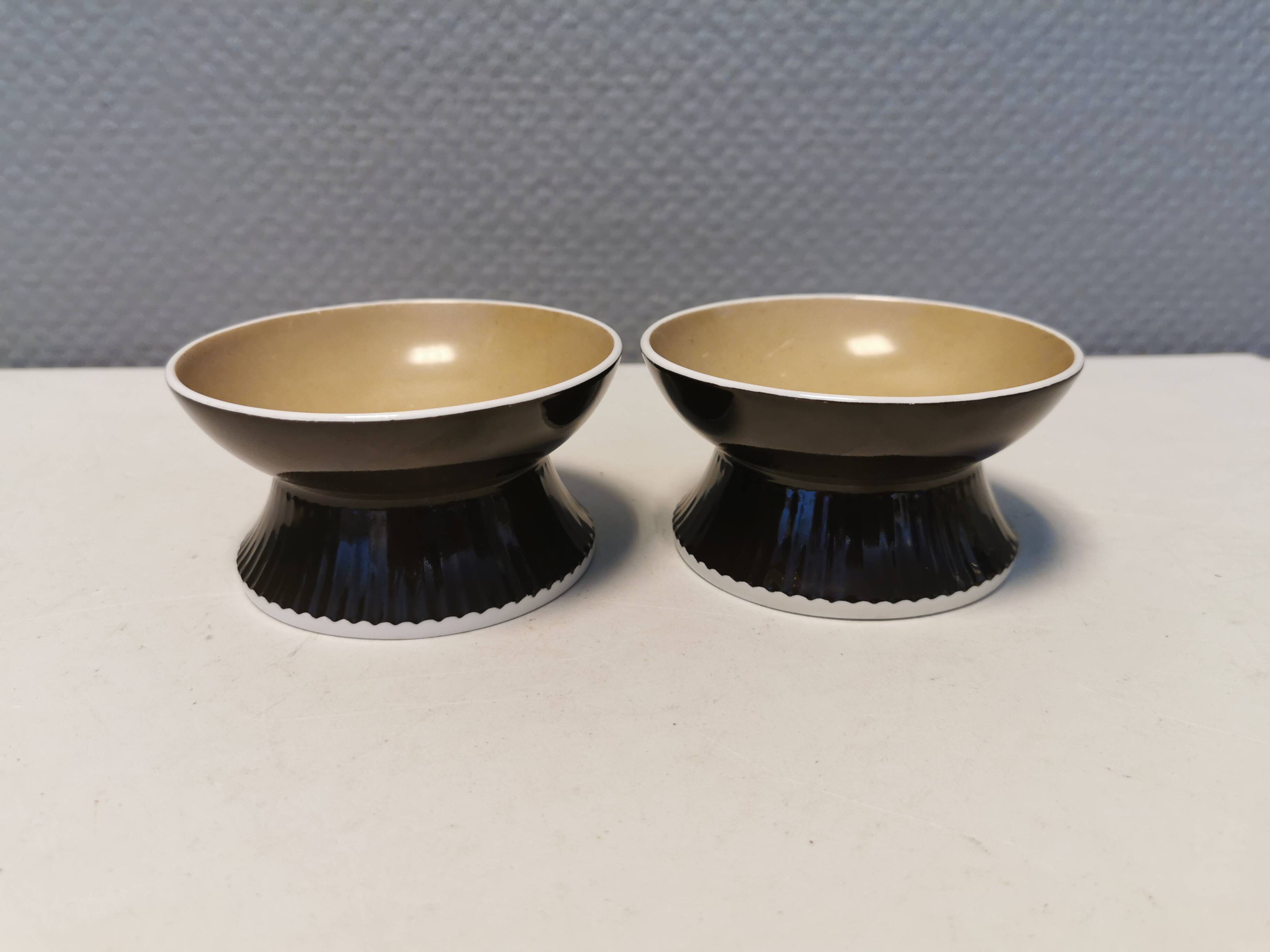 Candle holders produced by Danish B&G 1948-1952 and painted by Ida Bærenholt