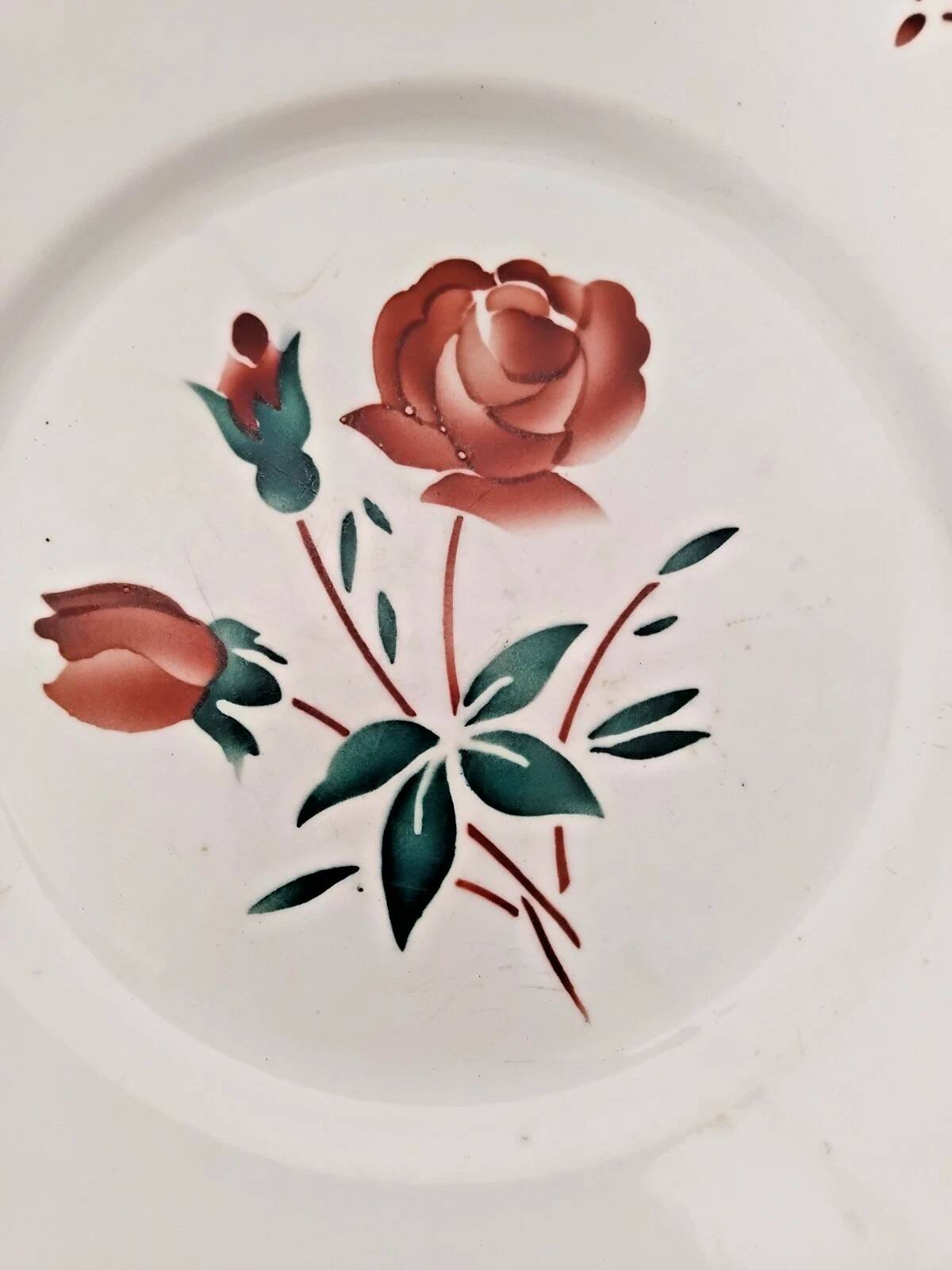 Set of 5 Vintage Badonviller Deep Plates