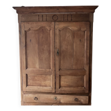 Antique solid wood wardrobe (oak)