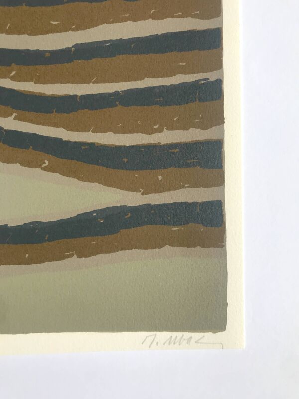 Raoul UBAC, La terre III, 1978 : Lithographie originale signée au crayon
