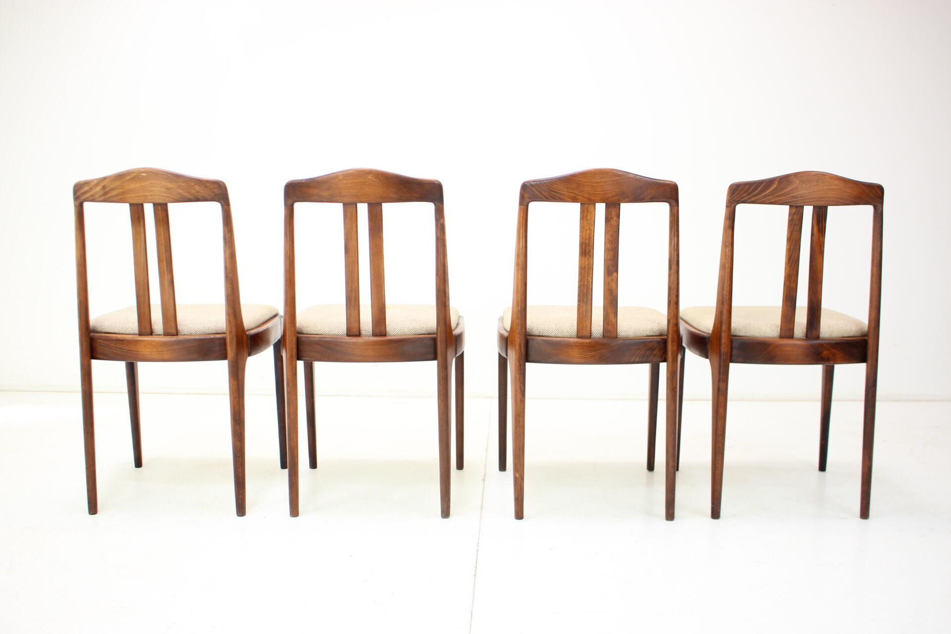 Set of Four Dining Chairs by Drevotvar, Czechoslovakia, 1970