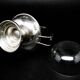 Art Nouveau sugar bowl, silver-plated brass, Poland, 1930s