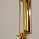 Pair Of Mid Century Style 24K Swedish Brass Sconces by Scandia