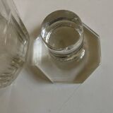 Cut crystal decanter with flat ribs, 1960