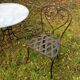 Chaises de jardin, fer forgé