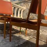 Two rare FJ49 Egyptian Finn Juhl chairs