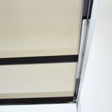 Milo Baughman chrome and smoked glass dining table – 1970 – Italy