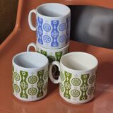 70s mug cups