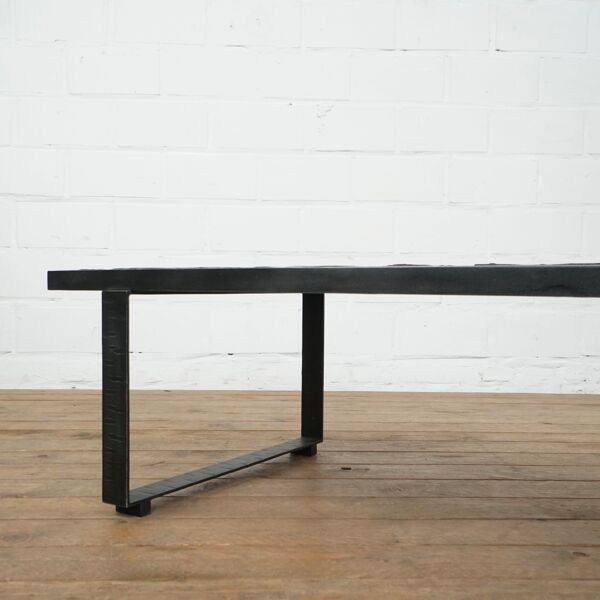 Table basse en carrelage céramique par Pia Manu (signée)