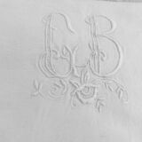 Old sheet in Métis, Monogram - 200 x 305 cm