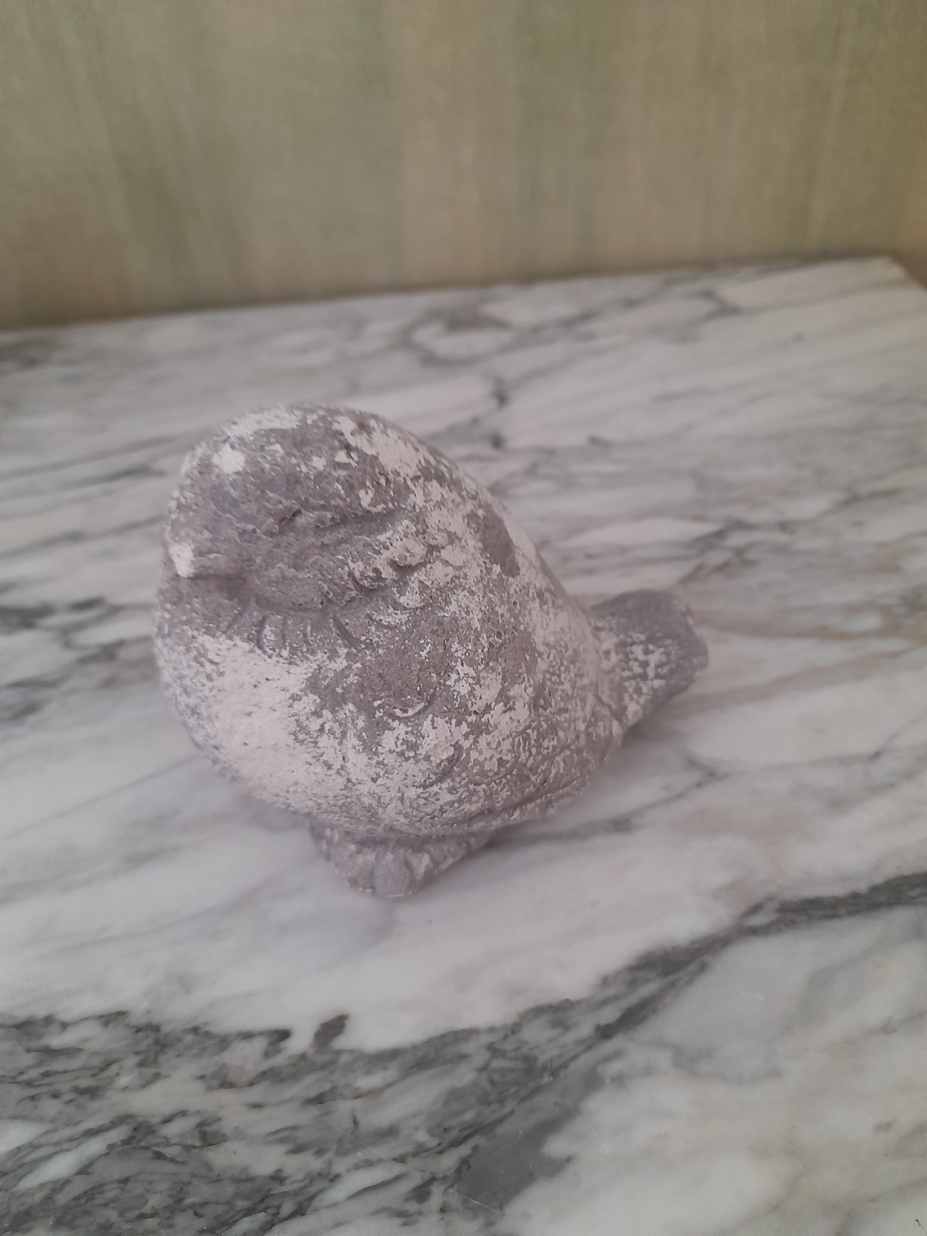 Set of 3 stone garden birds