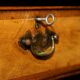 Victorian antique partner's desk in veined walnut with a leather top.
