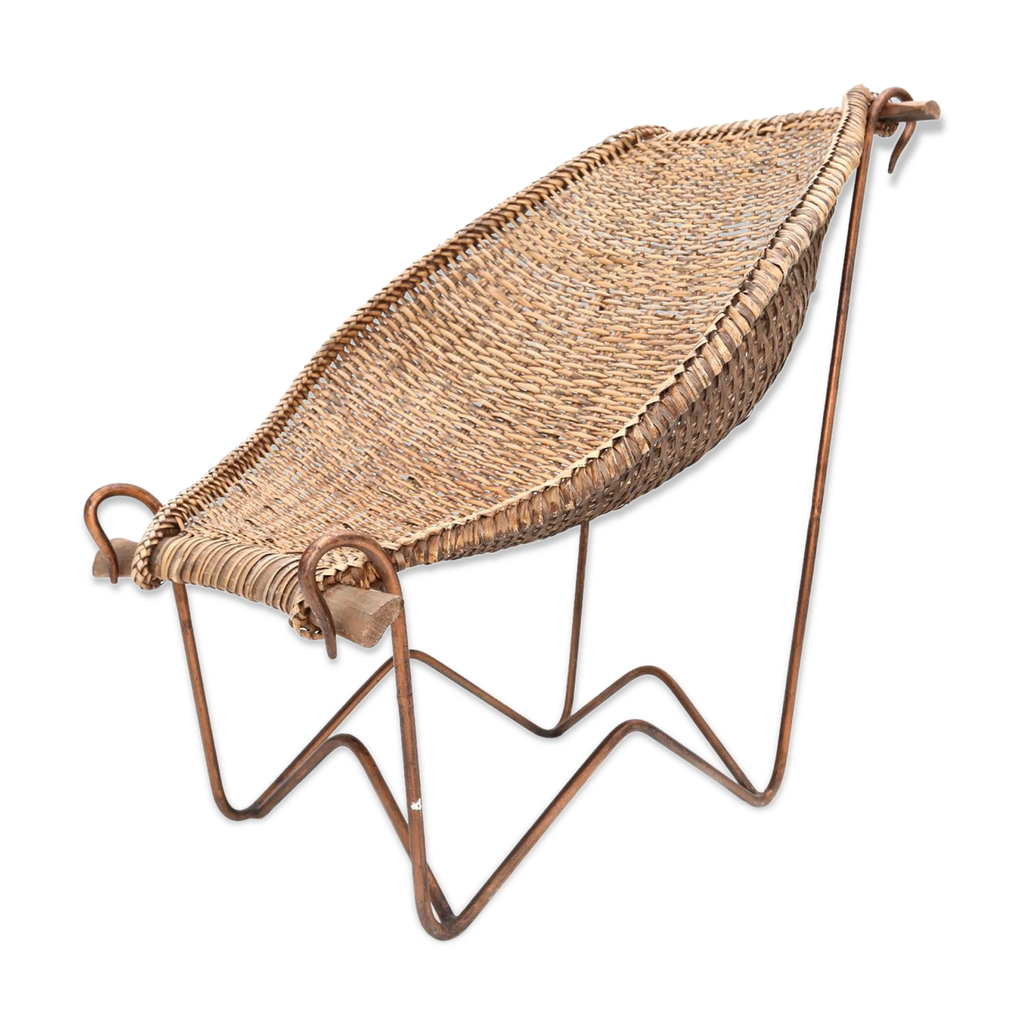 Chair Duyan mid-century Wicker by John Risley