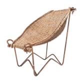 Chair Duyan mid-century Wicker by John Risley