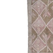 Vintage Taupe Pastel Turkish Karapinar Rug 4'10'' x 8'1''