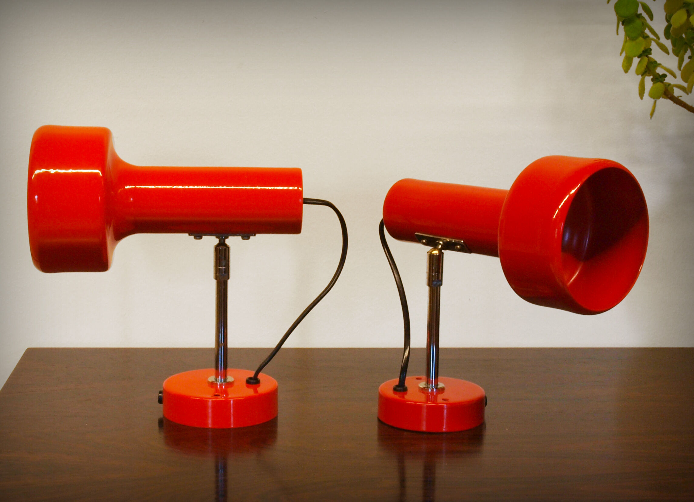 Pair of spot wall lamps by Neweba, Switzerland