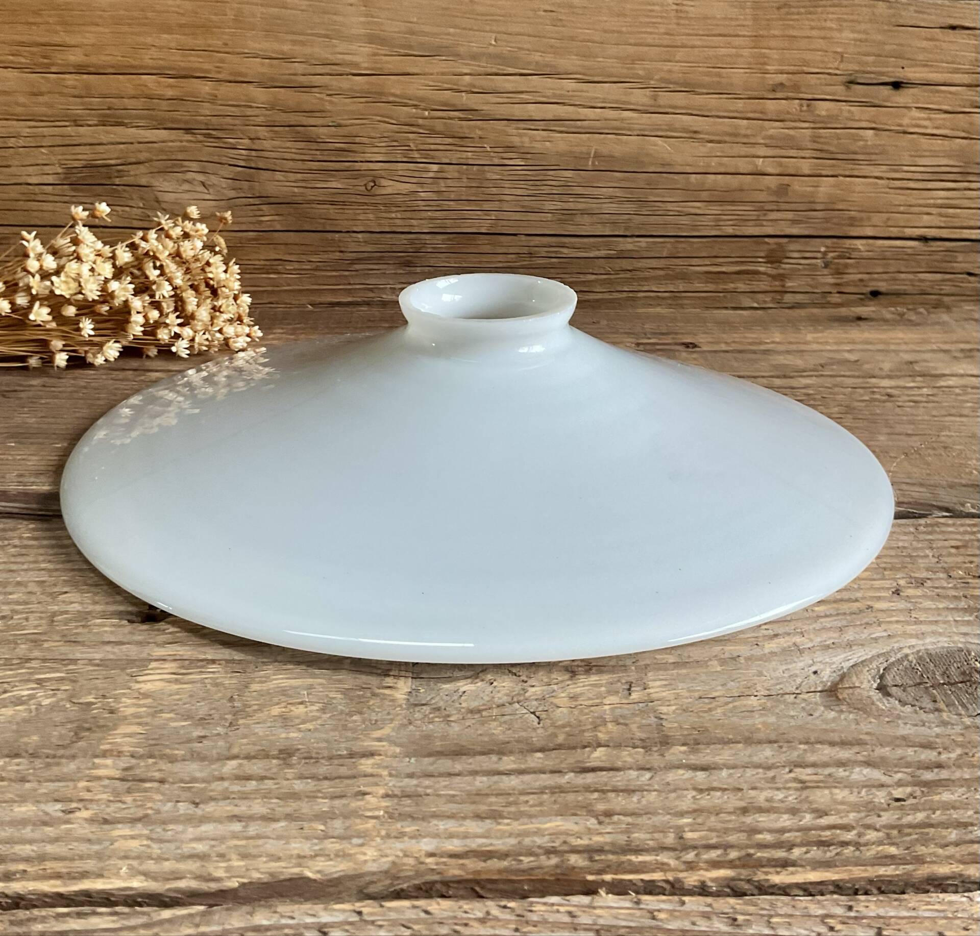 Suspension en opaline blanche