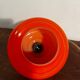 Suspension vintage orange verre opalin