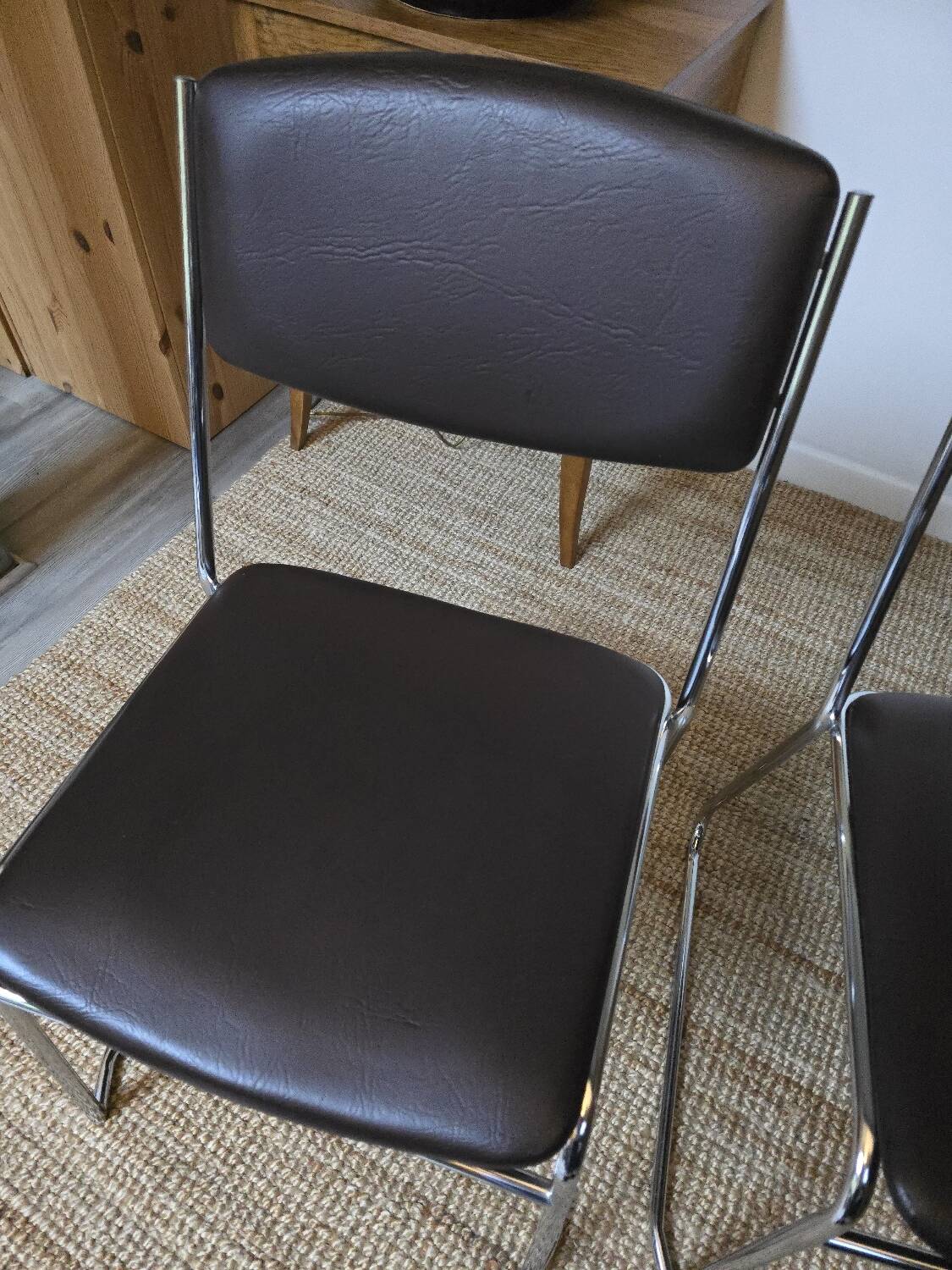 Chaises chrome