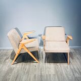 Pair of armchairs "Bunny" Proj. Józef Chierowski "Bunny" 1960'