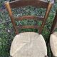 Paire de chaises paillées rustiques