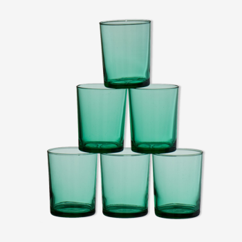 6 Vintage water glasses Lesieur 1970