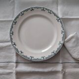 Ancien grand plat terre de fer Parmentier Salins