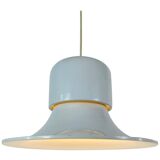 White metal pendant lamp by Joe Colombo, Italy, 1950s