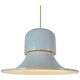 White metal pendant lamp by Joe Colombo, Italy, 1950s