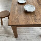 Farmhouse table in elm and pine 2m