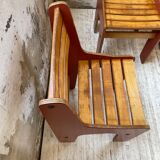 4 vintage Plywood chairs 80s