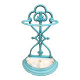 Enameled cast iron umbrella stand circa 1900