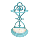 Enameled cast iron umbrella stand circa 1900
