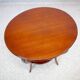 Late 20th Century Classical Style Round Side Table / Sewing Table