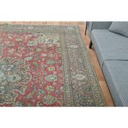 1970s Vintage Persian Handmade Wool Red Area Rug 296x391