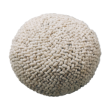 Wool pouf