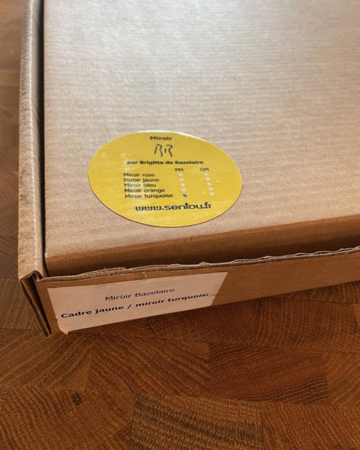 Set of 2 ceramic mirrors Brigitte de Bazelaire Sentou edition