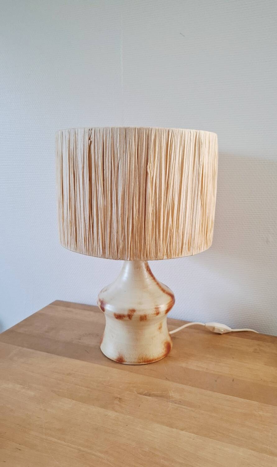 Vintage signed ceramic lamp