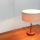 Lampe de table en teck type 25 milieu du siècle de Temde