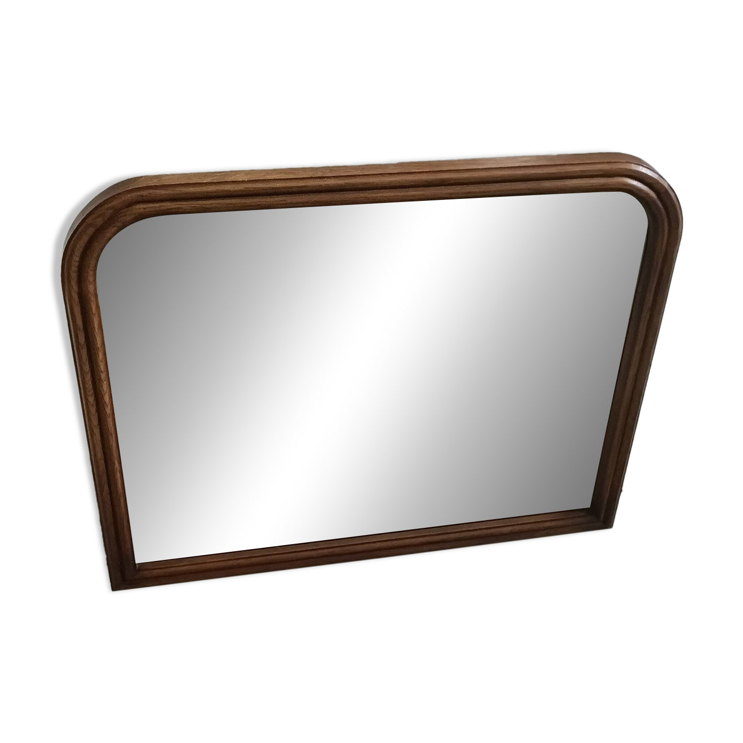 Beveled mirror in solid wood