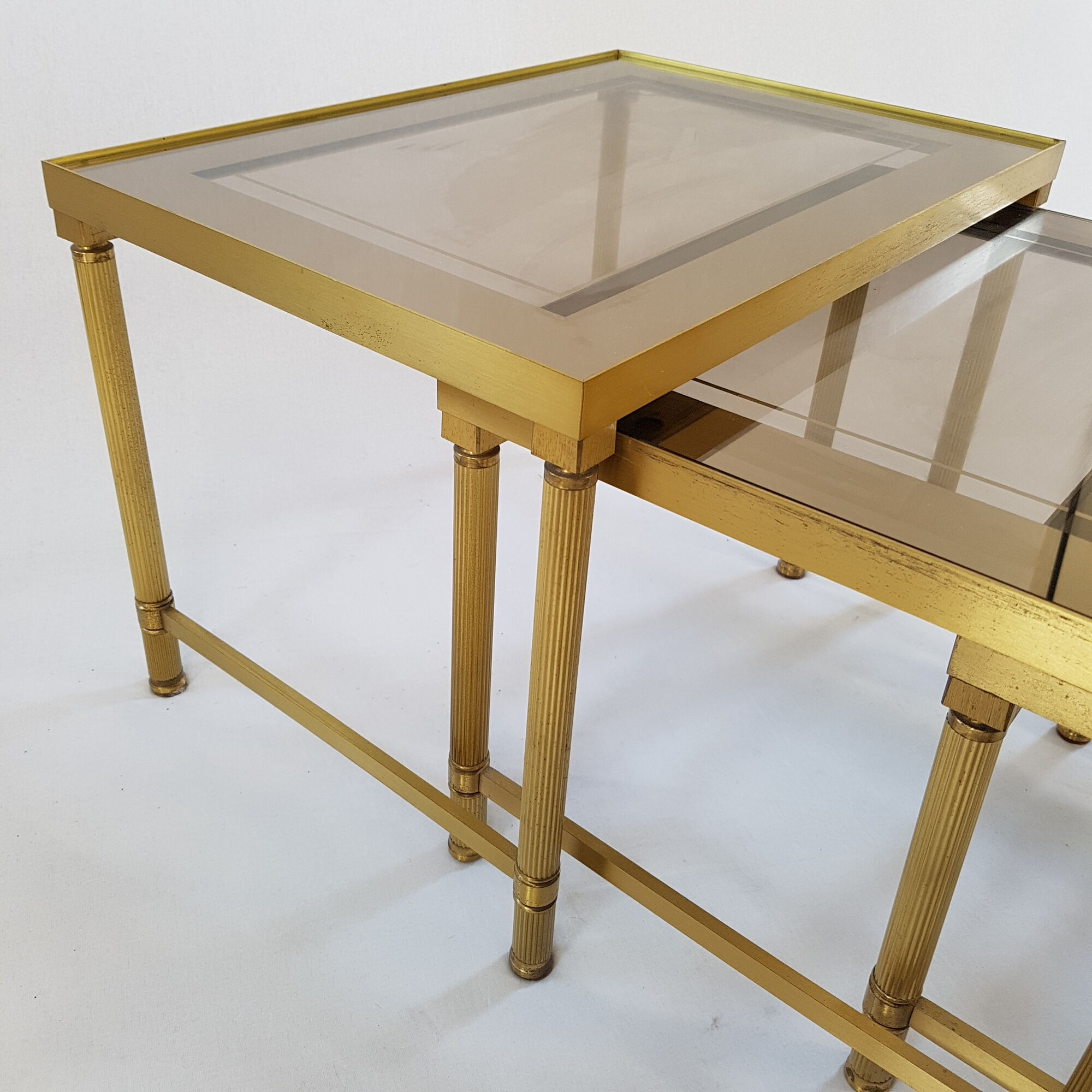 Brass pull-out tables