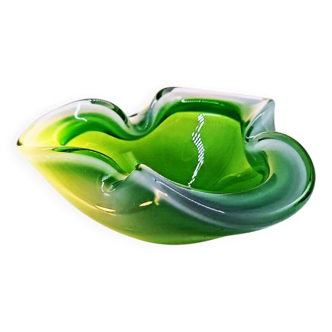 1960s Big Ashtray or Catch-all in Murano Glass by Flavio Poli for Seguso.