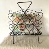 Wrought iron magazine rack from the 50s