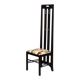High Ingram chair by Charles R. Mackintosh for Alivar with Fornasetti fabric