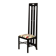 High Ingram chair by Charles R. Mackintosh for Alivar with Fornasetti fabric