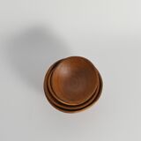 Handmade Akacia Wood Bowls, Set of 4