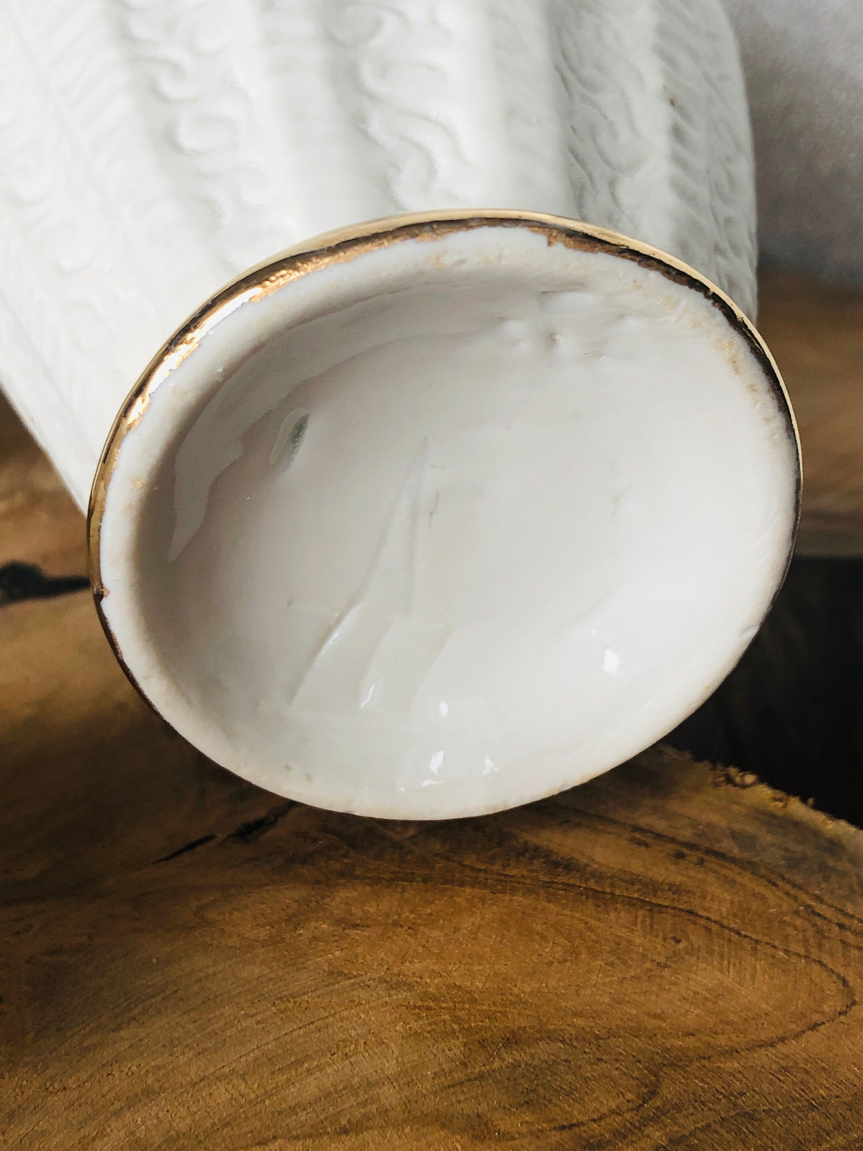 2 bottles in antique biscuit porcelain