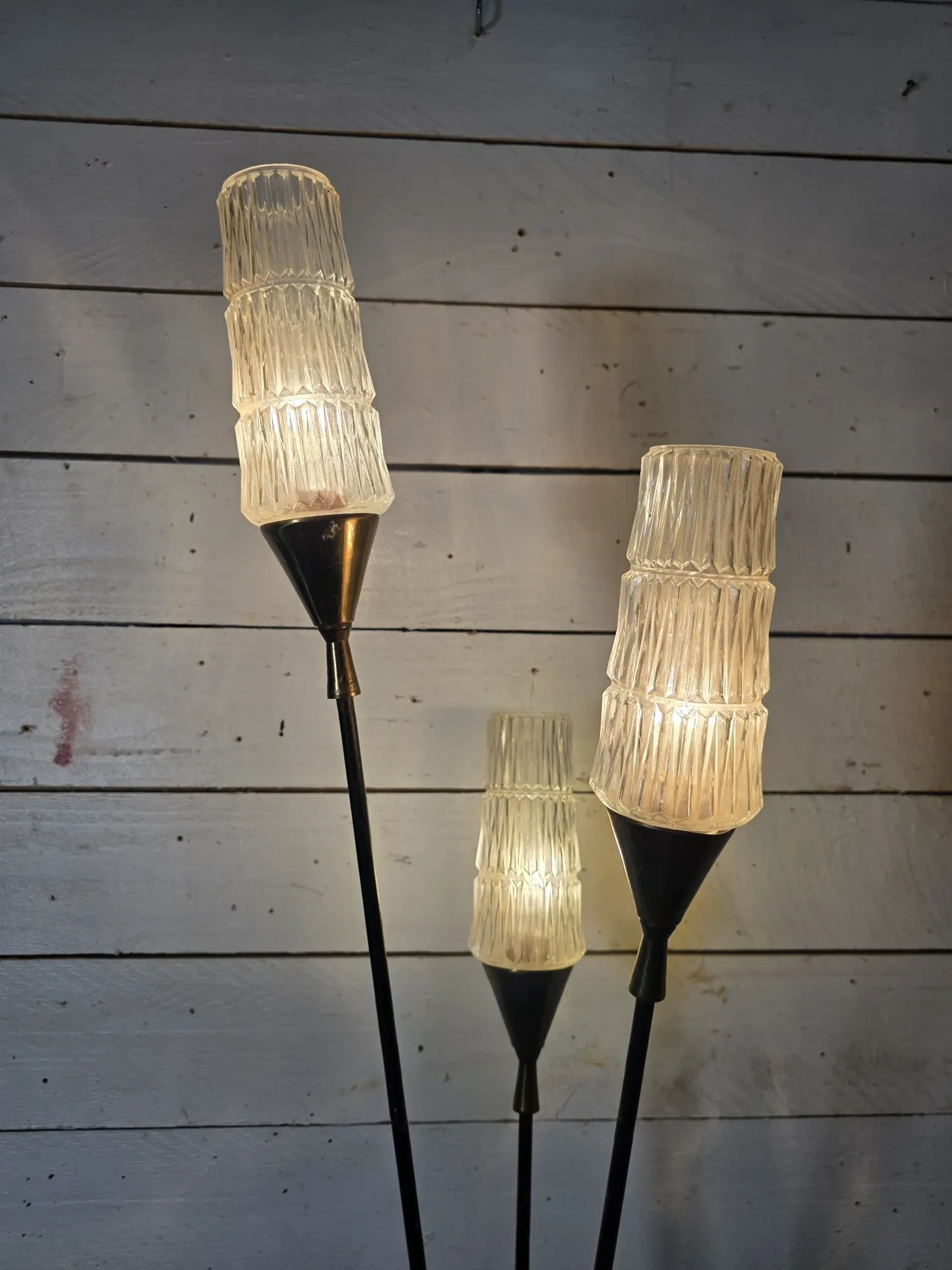 Lampadaire vintage 3 feux des années 60